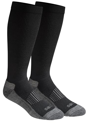 Dickies Men's Light Compression Over-The-Calf Socks Black