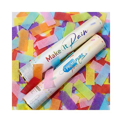 PrimePure Confetti Cannon Poppers 2 Pack packaging