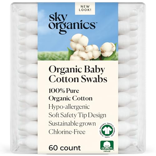 Sky Organics Baby Cotton Swabs box front