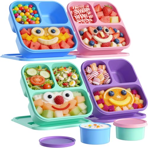 Canfanni 4 Pcs Bento Box Set front view