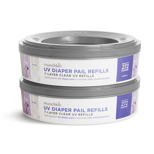 Munchkin UV Diaper Pail Refill Rings 2 pack packaging