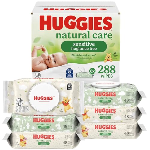 Huggies Natural Care Sensitive Baby Wipes pack