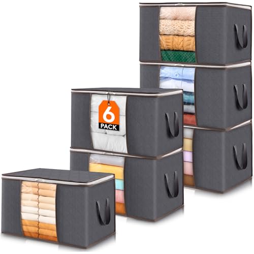 Lifewit 6 pack storage bins set