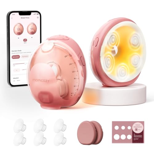 Momcozy Wellness 1 wearable breast pump red profile