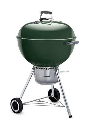 Weber Original Kettle Premium green grill front view