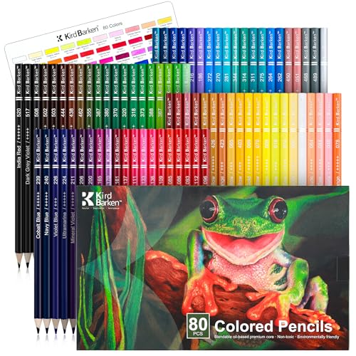 Kird Barken 80 colored pencils set in box
