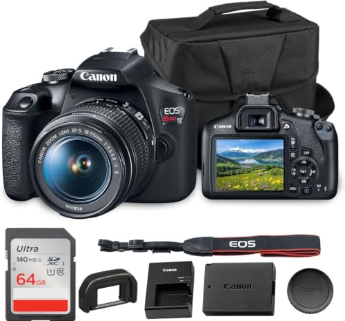 Canon EOS Rebel T7 DSLR camera front view