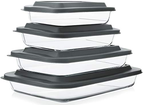 M MCIRCO 8 Piece Glass Baking Dish set