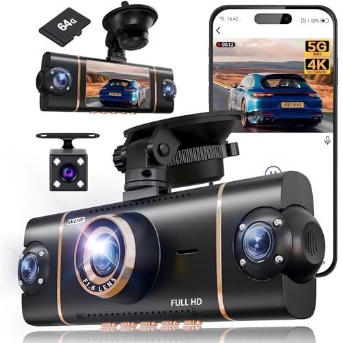 XYGCACO 4 Channel 360° Dash Cam front view