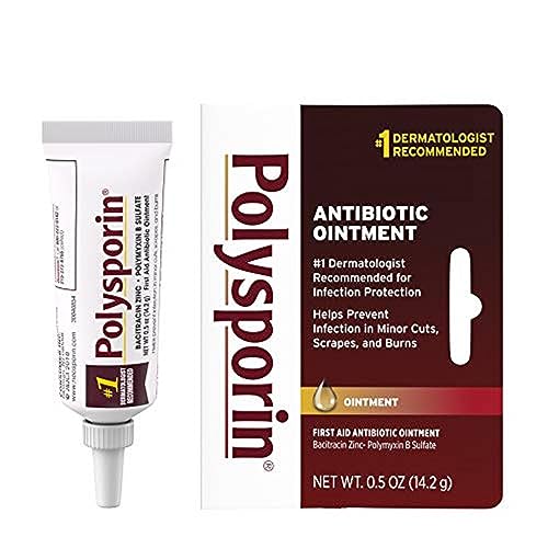 Polysporin First Aid Antibiotic Ointment 0.5 oz tube front view
