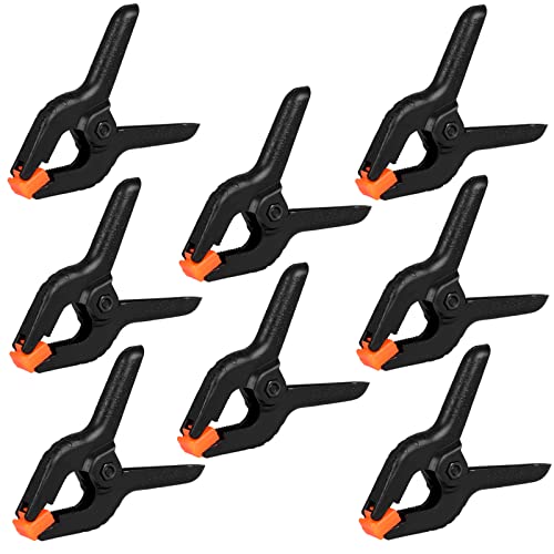 Romeda 12 Pack 3.5-inch black spring clamps