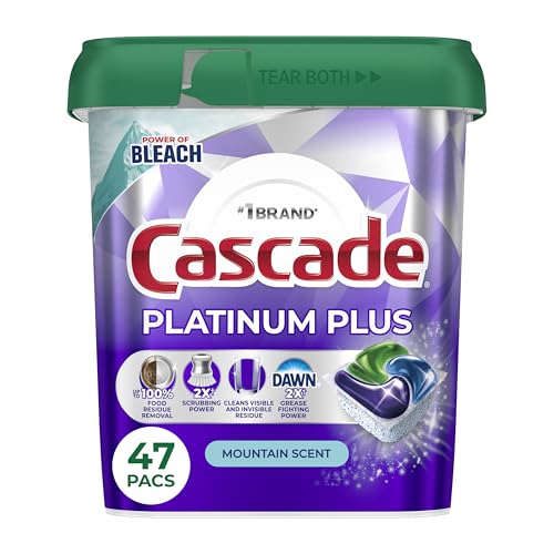 Cascade Platinum Plus 47 count front view