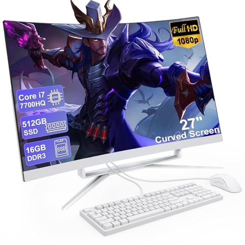 MECHAZER 27 inch All-in-One Desktop Computer front view