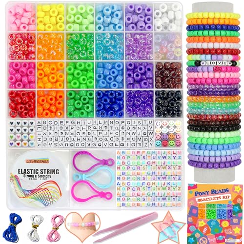 LIS HEGENSA 1000PCS Kandi Pony Beads set overview