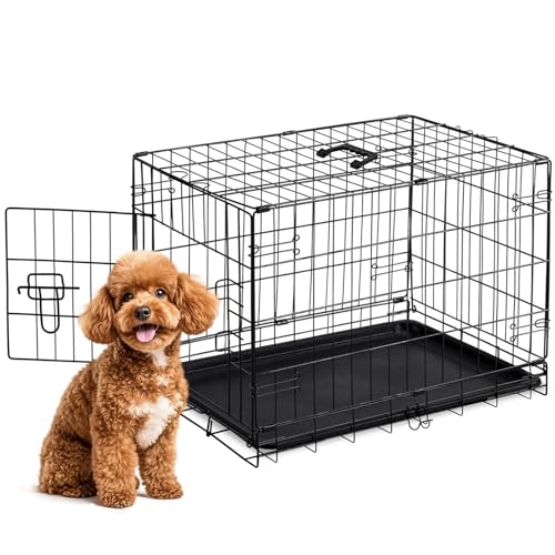 Sweetcrispy 30 Inch Small Dog Puppy Cage black