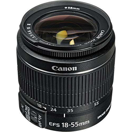 Canon EF-S 18-55mm lens front view