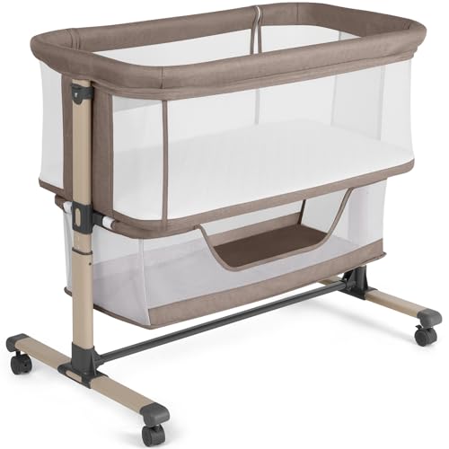 Cowiewie Bassinet Bedside Sleeper Khaki