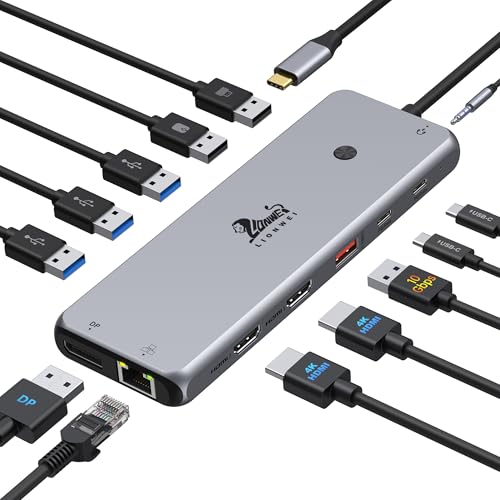 LIONWEI 13-in-1 docking station front view