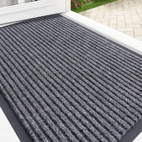 OLANLY Front Door Mat 29.5x17 grey overview