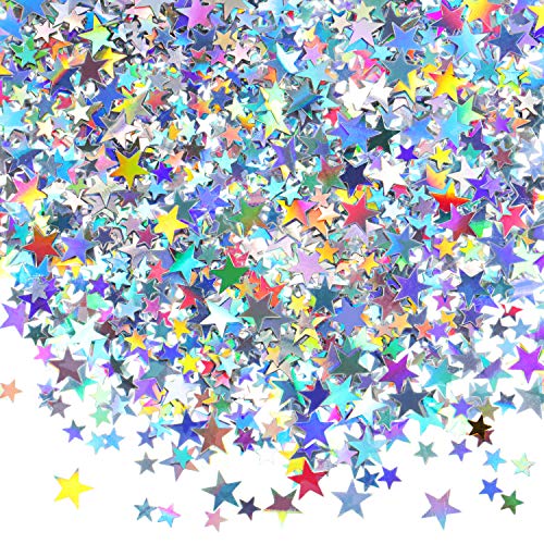 HESTYA Star Table Confetti pile