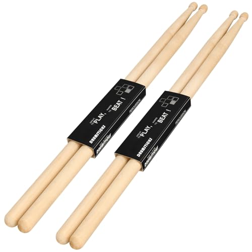 Mdvora 2 Pairs 5A maple wood drum sticks
