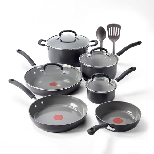 T-Fal Ultimate 12-piece cookware set in stone