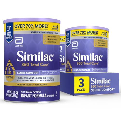 Similac 360 Total Care Gentle Comfort Baby Formula 36-oz Can Pack of 3 main view