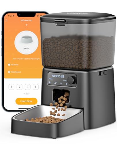 oneisall 2.4 GHz Wi-Fi Automatic Cat Feeder 3.5L unit