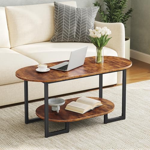 HOOBRO BF09KF01 oval coffee table overview