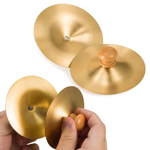 VixxNoxx 3.5-inch copper finger cymbals top view