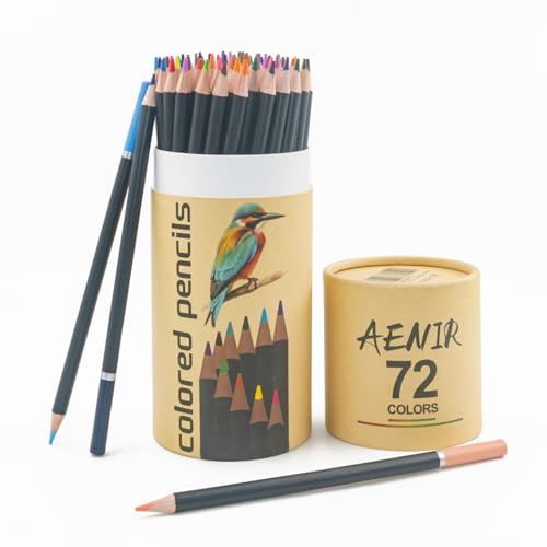 Aenir Colored Pencils for Adults, 72-Color Pencils for Adult Coloring Books main view