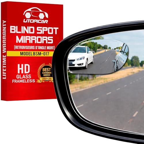 Utopicar Blind Spot Convex Car Mirror pair