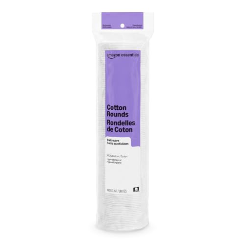 Essentials Hypoallergenic 100% Cotton Rounds front view