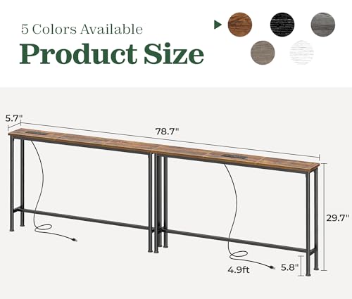SUPERJARE behind couch table showing slim profile