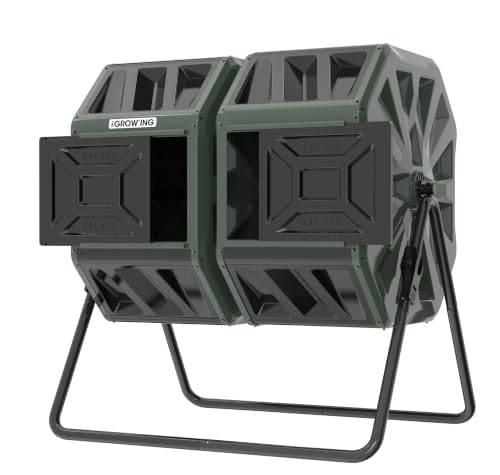 THE GROW'ING 53 Gallon Large Outdoor Compost Bin Tumbler Barrel main view
