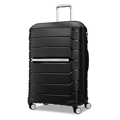 Samsonite Freeform large black suitcase front view