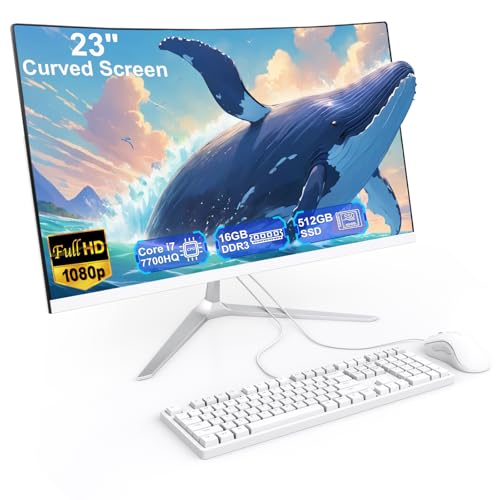 MECHAZER 23.8" All-in-One Computer NX5 front curved view