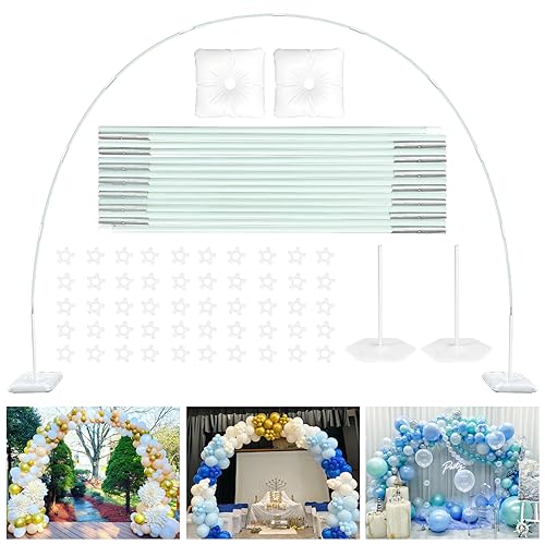 TEKXYZ 10 x 7.5FT Balloon Arch Stand Kit