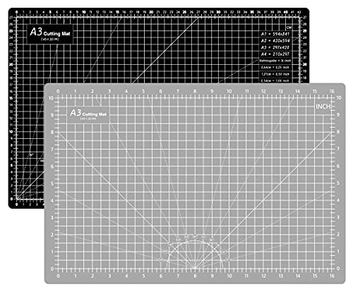 Headley Tools 18x12 self healing cutting mat in grey and black