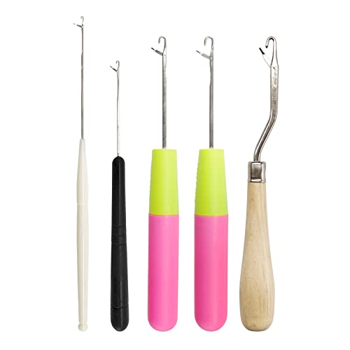 HSYMQ 5PCS Latch Hook set clear tools