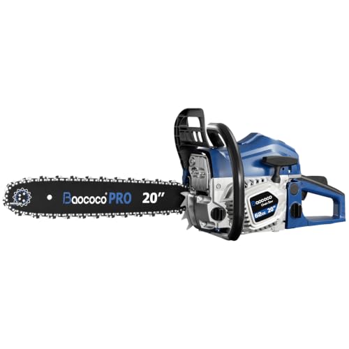 Baococo 62cc gas chainsaw side profile