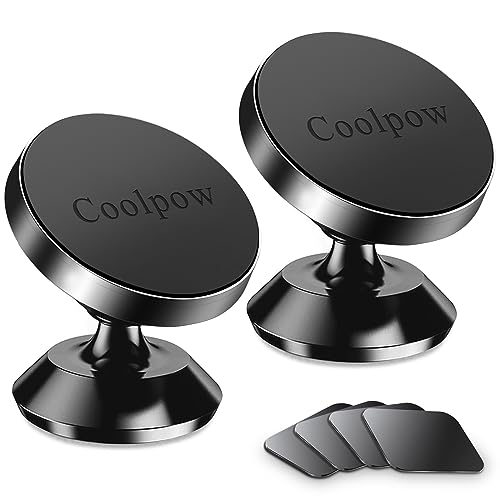 Coolpow KZ-02 2-pack magnetic car mount in black