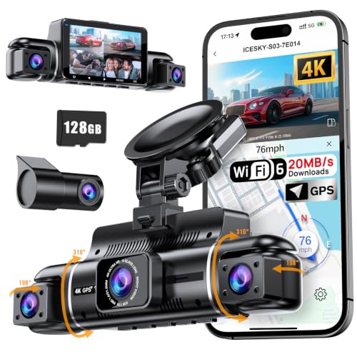 Icesky S03 front dash cam view