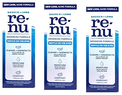Bausch + Lomb Renu Multi-Purpose Contact Lens Solution Travel Size 2 Fl Oz Pack of 3 main view
