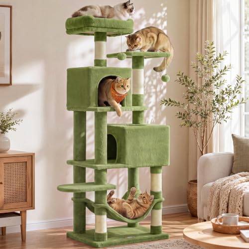 Feandrea 59.5-inch cat tree front view