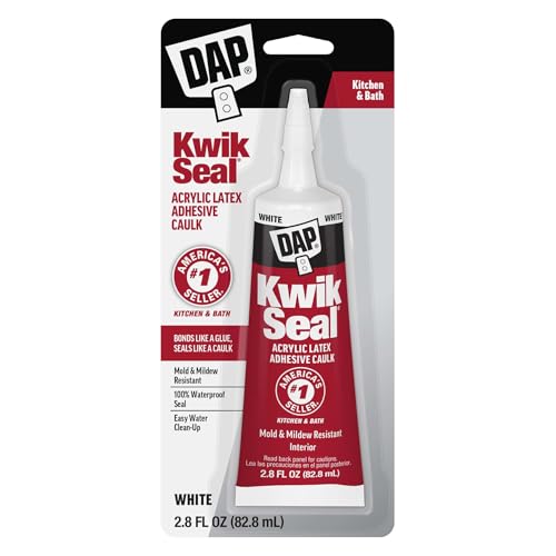 DAP Kwik Seal Kitchen & Bath Adhesive Caulk white tube