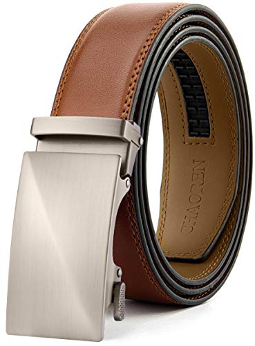 CHAOREN Men's Leather Ratchet Belt full view