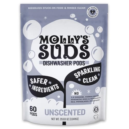 Molly's Suds Dishwasher Detergent Pods 60 count bag
