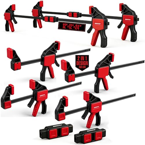 SEDY 12 inch bar clamp 6-pack set