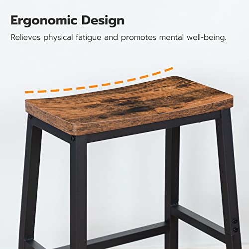 Bar stools in modern kitchen setting